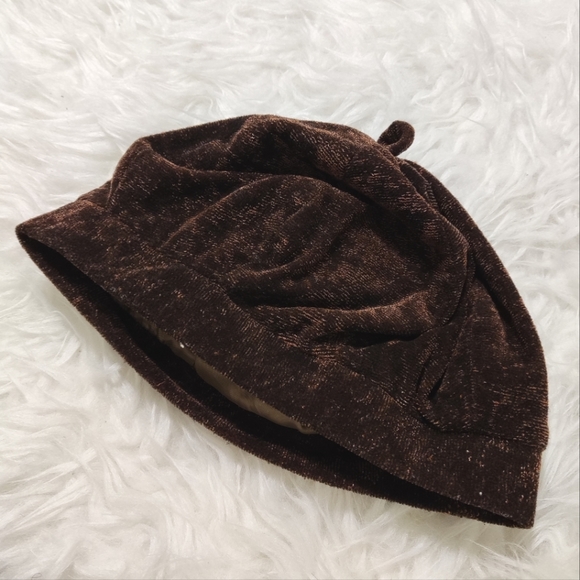 Brown beret hat - Picture 2 of 3